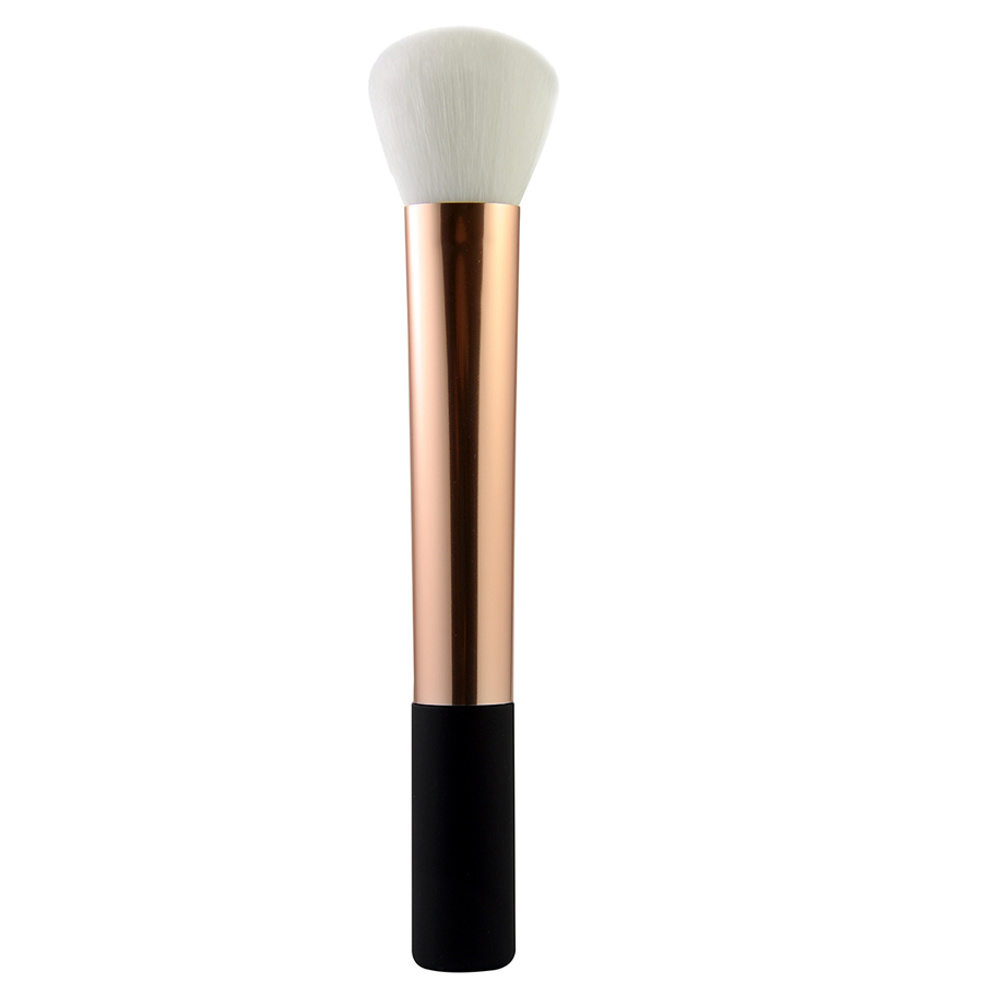 F02 Round Kabuki Brush With Rose Gold