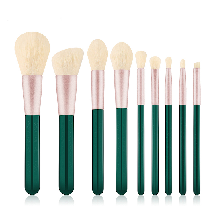 ST7175 Green makeup brush set