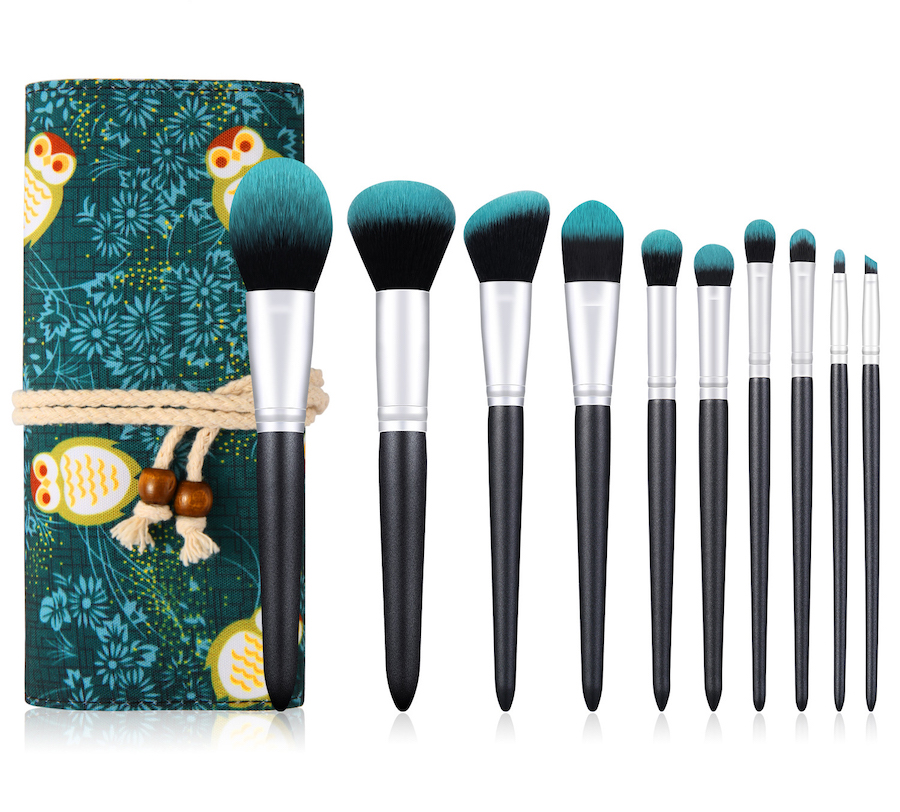 ST7006 10 Piece Travel Kabuki Brush Set