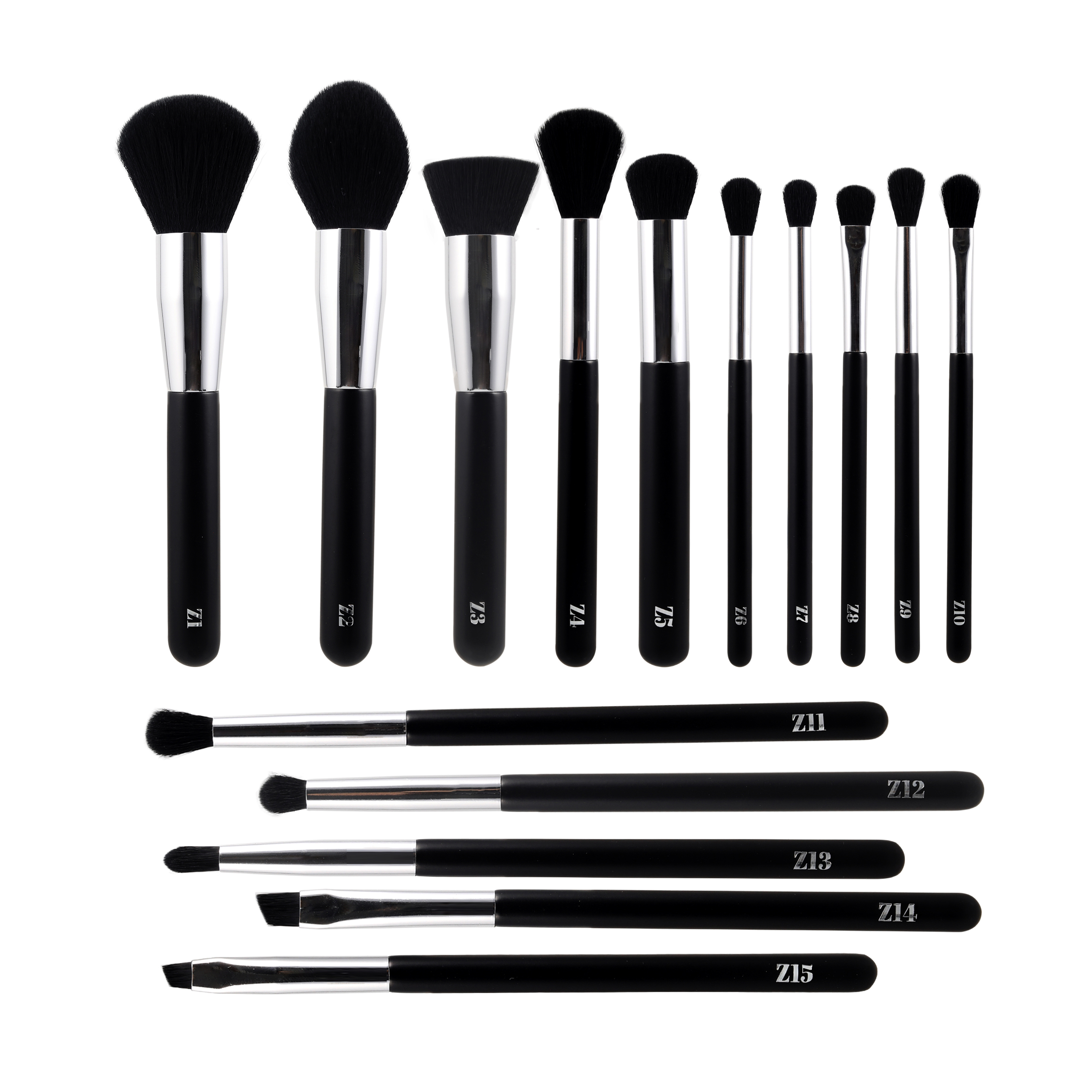 ST7278 Black makeup brush set